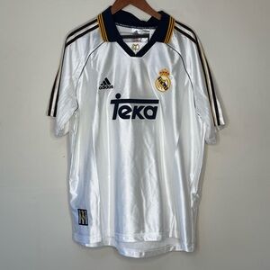 Real Madrid 1999/00 Retro Home Jersey - Teka Sponsor (Remake) - XL